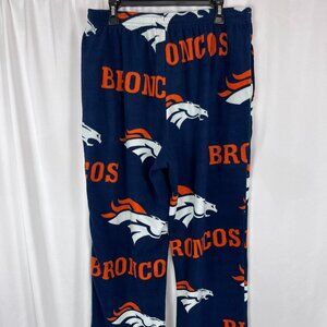 NFL Denver Broncos Men's Large Lounge Pants All Over Print Team Apparel